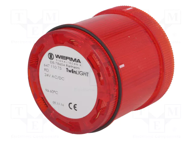 WERMA KombiSIGN 72 Señalizador Luminoso LED Rojo 24VDC WERMA KombiSIGN 72 Señalizador Luminoso LED Rojo 24VDC
