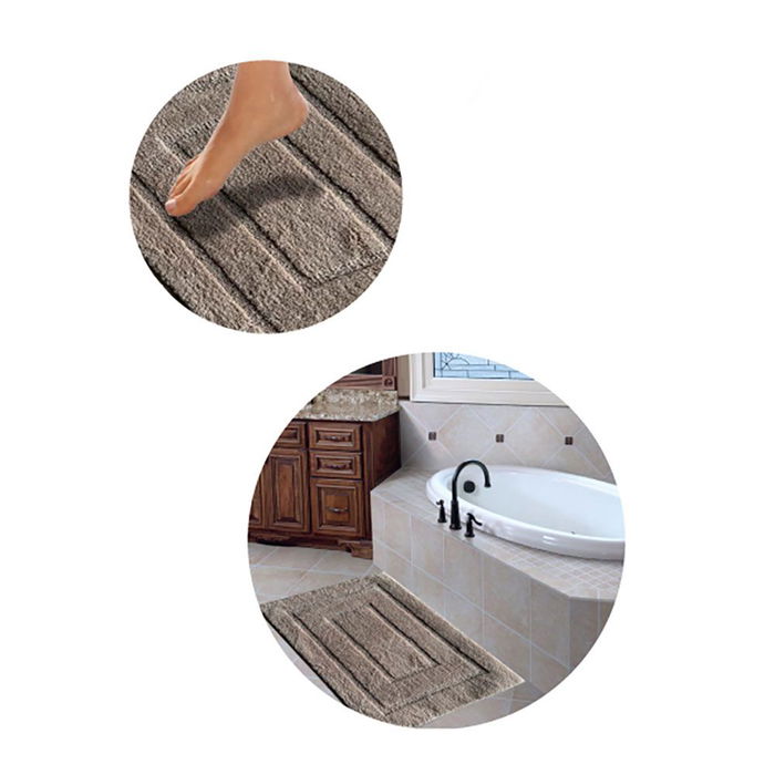 Hidalgo Alfombra de Baño Esculpida Antideslizante 45 x 75 cm Colores Surtidos