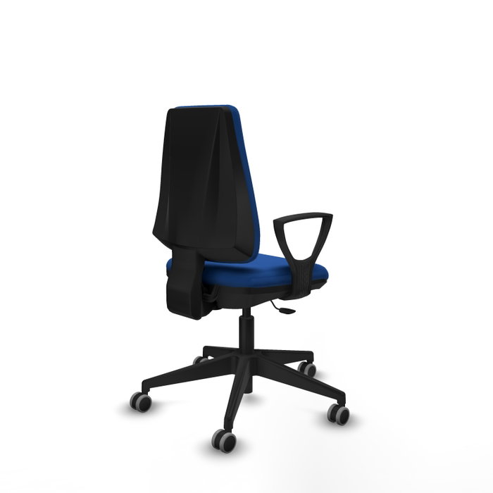 PIQUERAS Y CRESPO Silla de oficina Elche Azul con mecanismo Contacto permanente básico PIQUERAS Y CRESPO Silla de oficina Elche Azul con mecanismo Contacto permanente básico