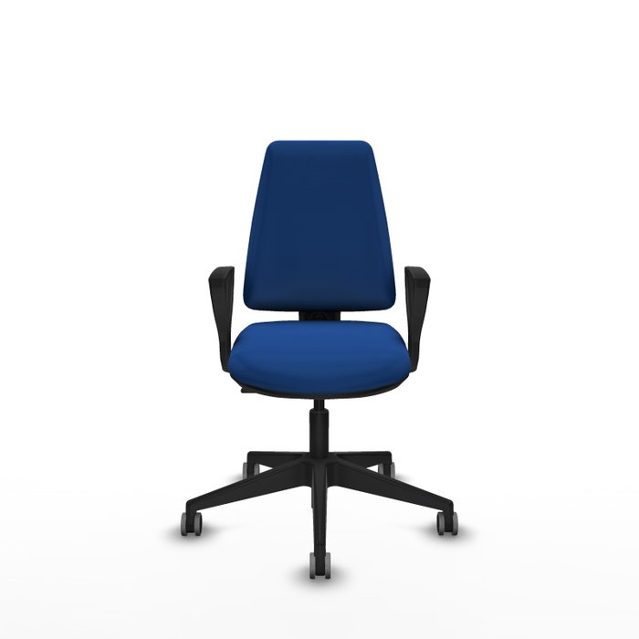 PIQUERAS Y CRESPO Silla de oficina Elche Azul con mecanismo Contacto permanente básico PIQUERAS Y CRESPO Silla de oficina Elche Azul con mecanismo Contacto permanente básico