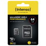 Intenso microSDXC Performance 64 GB Class 10 UHS-I U1 con adaptador