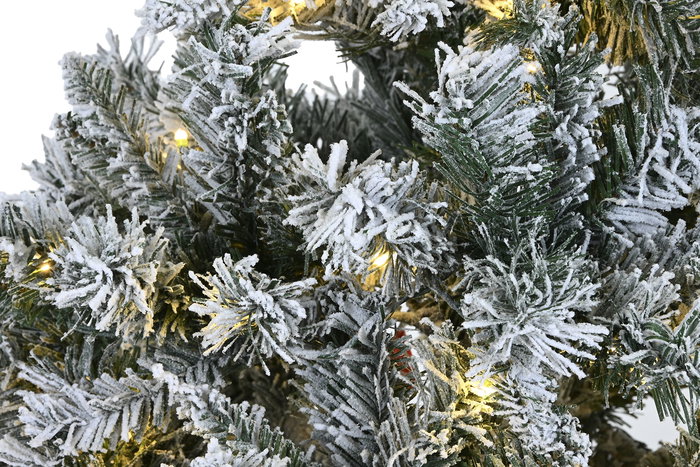 DKD Home Decor Arbol Navidad Alpina Snow Collection Verde 60 x 60 x 150 cm