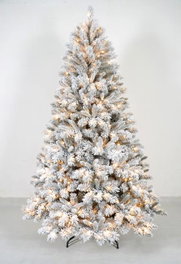 DKD Home Decor Arbol Navidad Alpina Snow Collection Verde 60 x 60 x 150 cm