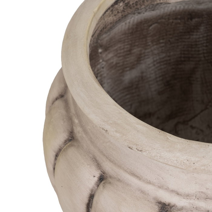 Macetero Beige Fibra de Magnesio 40 X 40 X 47 cm