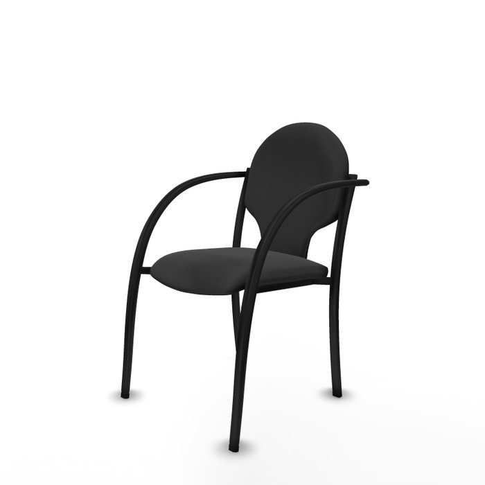 PIQUERAS Y CRESPO Silla Hellín Gris oscuro con brazos fijos PIQUERAS Y CRESPO Silla Hellín Gris oscuro con brazos fijos