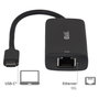 Club 3D Adaptador USB-C a RJ45 10Gbps ST/Bu Retail, Ethernet 10G, USB 3.2 Negro