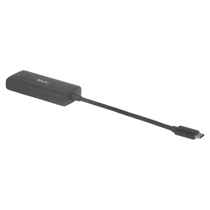 Club 3D Adaptador USB-C a RJ45 10Gbps ST/Bu Retail, Ethernet 10G, USB 3.2 Negro
