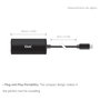 Club 3D Adaptador USB-C a RJ45 10Gbps ST/Bu Retail, Ethernet 10G, USB 3.2 Negro