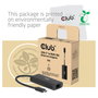 Club 3D Adaptador USB-C a RJ45 10Gbps ST/Bu Retail, Ethernet 10G, USB 3.2 Negro