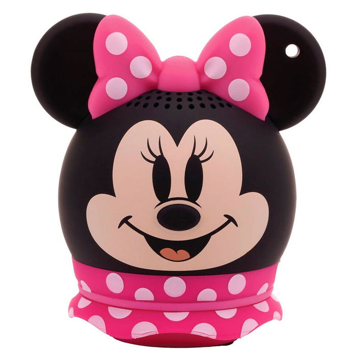 Bitty Boomers Altavoz Bluetooth Mini Minnie Disney 5cm Conexión Bluetooth 5.0 Sonido Estéreo Batería Recargable