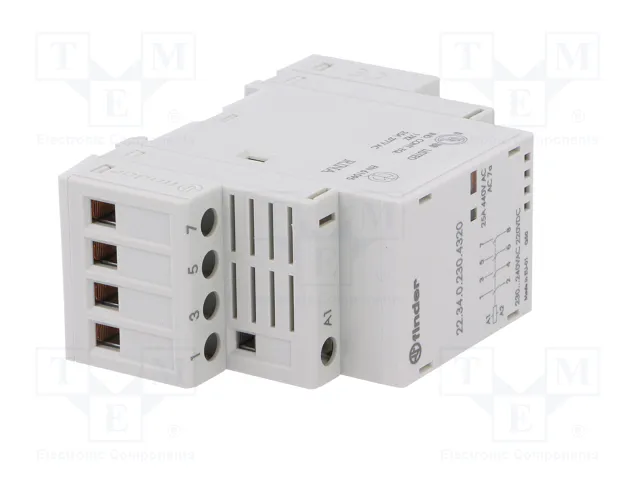 FINDER Contactor de Instalación 4-Polar 25A 230VAC/230VDC NO x4 FINDER Contactor de Instalación 4-Polar 25A 230VAC/230VDC NO x4