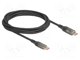 DeLOCK Cable USB Type-C a USB Type-C PD 3.0 100 W con indicador de potencia, 2 m