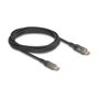 DeLOCK Cable USB Type-C a USB Type-C PD 3.0 100 W con indicador de potencia, 2 m, Negro