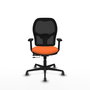 PIQUERAS Y CRESPO Silla de oficina Jorquera con mecanismo Sincro/Traslack, Naranja y Negro
