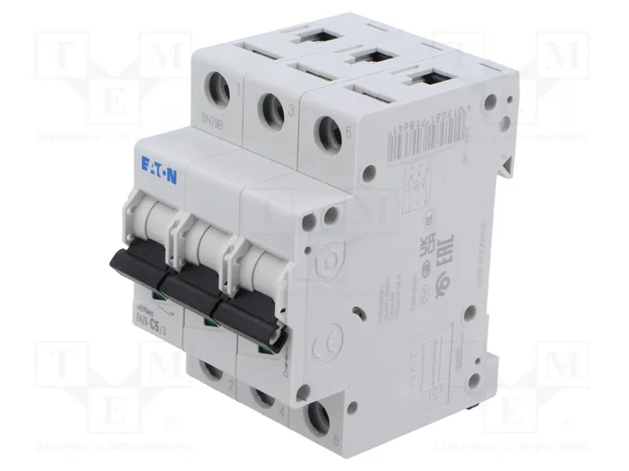 EATON ELECTRIC FAZ6-C5/3 Interruptor magnetotérmico 3 polos 5A 6kA EATON ELECTRIC FAZ6-C5/3 Interruptor magnetotérmico 3 polos 5A 6kA