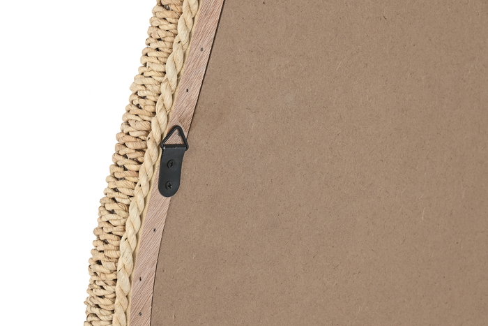 DKD Home Decor Espejo Scandi Natural Ratán y Cristal 4.5 x 101 x 63.5 cm