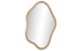 DKD Home Decor Espejo Scandi Natural Ratán y Cristal 4.5 x 101 x 63.5 cm