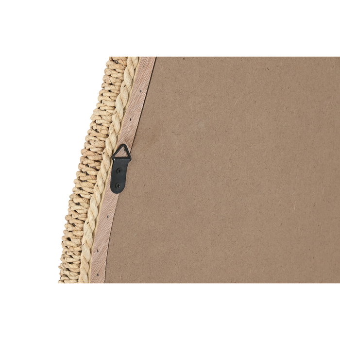 DKD Home Decor Espejo Scandi Natural Ratán y Cristal 4.5 x 101 x 63.5 cm
