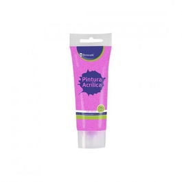 Bismark 328671 Pintura Acrílica Rosa con Glitter 75 ml