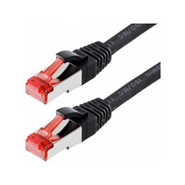 Helos Cable de parcheo Cat.6 GHMT AWG 27/7 negro 0,5 m