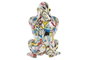 DKD Home Decor Figura de Gorila en Resina Dorado