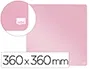 Nobo Pizarra Magnética Blanca para Hogar Color Rosa 360x360 mm