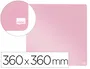 Nobo Pizarra Magnética Blanca para Hogar Color Rosa 360x360 mm