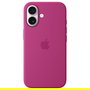 Apple iPhone 16 Funda de Silicona con MagSafe - Color Fucsia