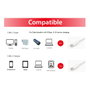 EQUIP Cable USB-C 3.2 Gen 1 a USB-C PD 60W, Transferencia 5 Gbit/s, Carga Rápida, 0.5 m, Blanco, Ref: 128365