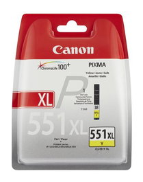 Cartucho Inkjet Canon Cli-551Xl Pixma Mg-5450/6350, Ip-7250 Amarillo (6446B001)