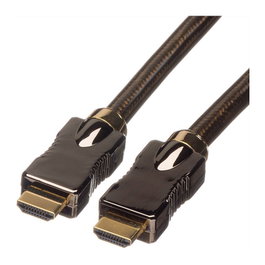 ROLINE HDMI Cable UHD 4K (3840x2160) con Ethernet y ARC, Longitud 1.5m, Color Negro, Referencia 11.04.5688