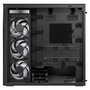 ARCTIC Xtender Midi Tower para Gaming Negro con Panel de Vidrio Templado Espejo, Sin Montaje Vertical GPU, Refrigeración Incluida, E-ATX, Gestión de Cables