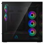 ARCTIC Xtender Midi Tower para Gaming Negro con Panel de Vidrio Templado Espejo, Sin Montaje Vertical GPU, Refrigeración Incluida, E-ATX, Gestión de Cables