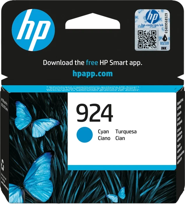 HP 924 Cian Cartucho de Tinta Original HP 924 Cian Cartucho de Tinta Original