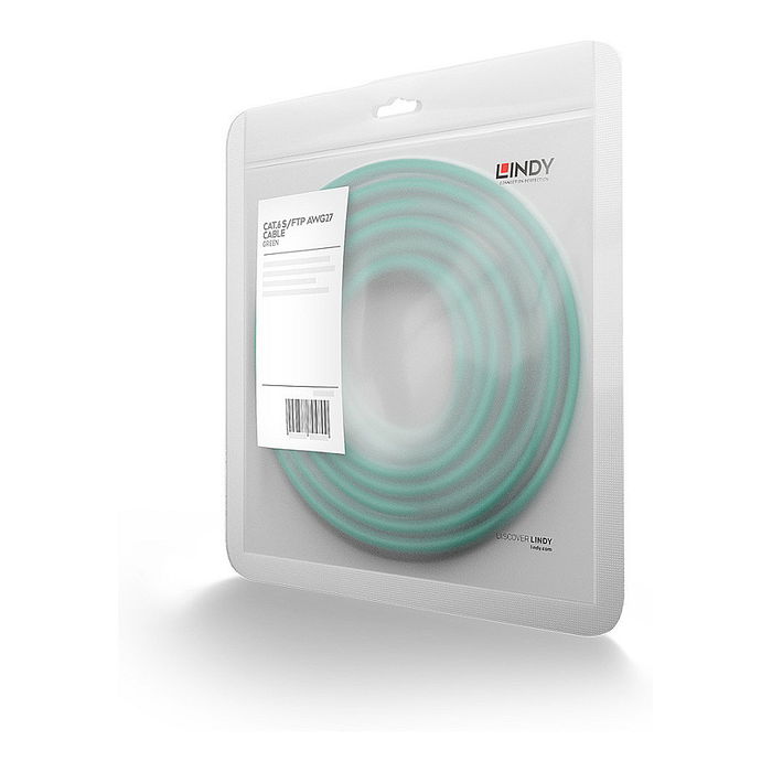 LINDY Patchkabel Cat6 S/FTP verde 3 m, cable de red de par trenzado blindado para conectividad de alta velocidad