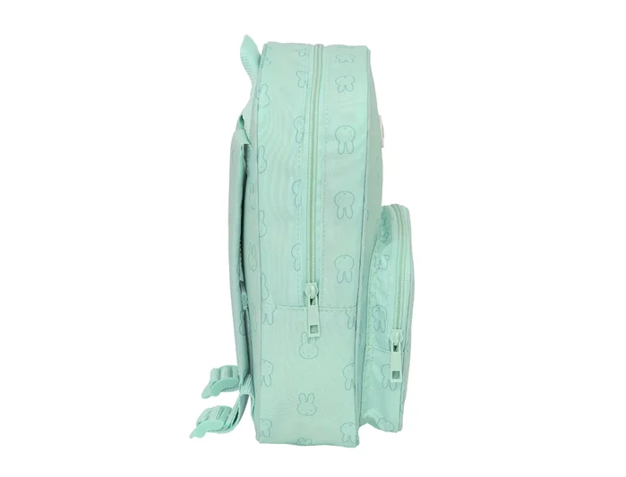 Safta Mochila Infantil Miffy Menta Reciclada y Repelente al Agua