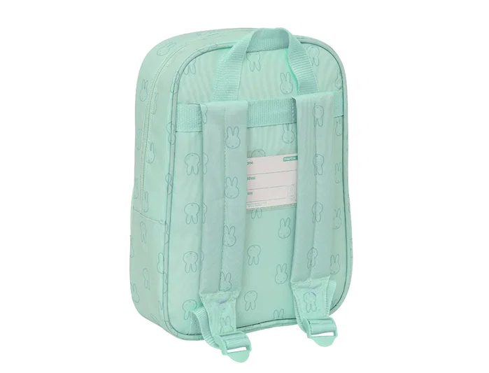 Safta Mochila Infantil Miffy Menta Reciclada y Repelente al Agua