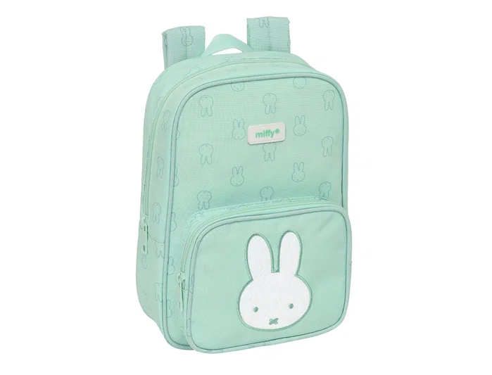 Safta Mochila Infantil Miffy Menta Reciclada y Repelente al Agua