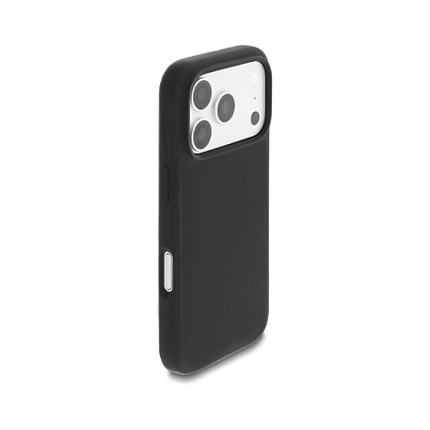 DeLOCK Funda de silicona para iPhone 17 Pro compatible con MagSafe, negro