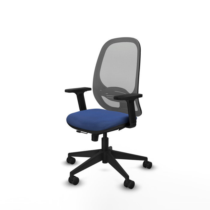 PIQUERAS Y CRESPO Silla de oficina Cilanco con mecanismo Sincro/Traslack Azul marino y Gris PIQUERAS Y CRESPO Silla de oficina Cilanco con mecanismo Sincro/Traslack Azul marino y Gris