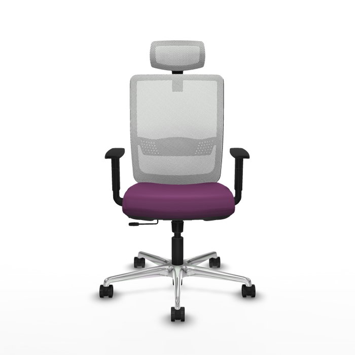 PIQUERAS Y CRESPO Silla de oficina Haches con mecanismo Sincro/Traslack, Morado y Blanco PIQUERAS Y CRESPO Silla de oficina Haches con mecanismo Sincro/Traslack, Morado y Blanco