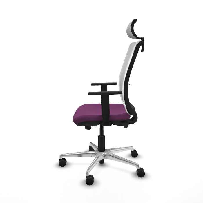 PIQUERAS Y CRESPO Silla de oficina Haches con mecanismo Sincro/Traslack, Morado y Blanco PIQUERAS Y CRESPO Silla de oficina Haches con mecanismo Sincro/Traslack, Morado y Blanco
