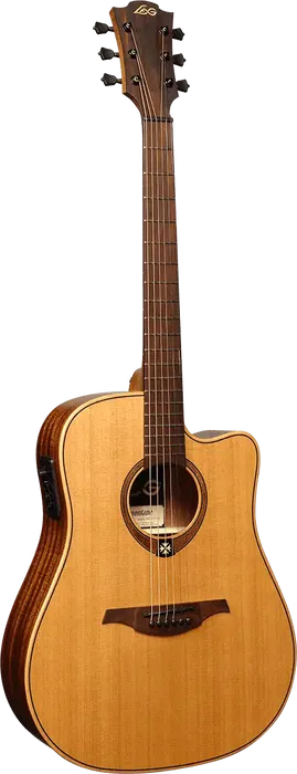 LAG Guitarra Acústica Dreadnought Cutaway Tramontane 170 A/E Electroacústica Satinada Natural