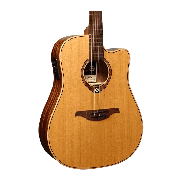 LAG Guitarra Acústica Dreadnought Cutaway Tramontane 170 A/E Electroacústica Satinada Natural