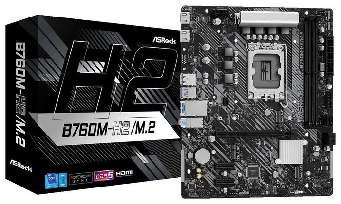 ASRock B760M-H2/M.2 Micro ATX DDR5 LGA 1700