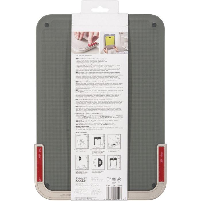 Joseph Joseph Chop Juego de 2 tablas de cortar, Gris Joseph Joseph Chop Juego de 2 tablas de cortar, Gris