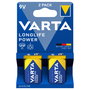 VARTA Longlife Power 9V, Pack de 2 piezas