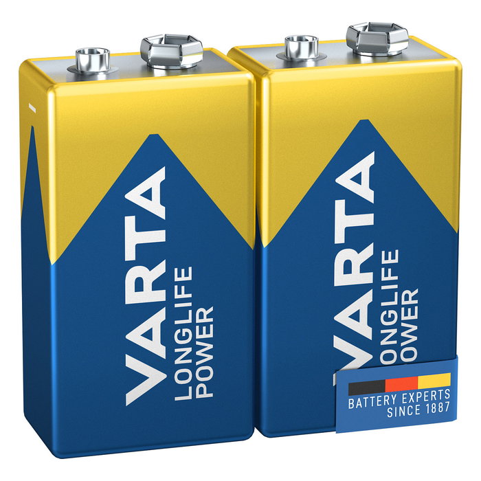 VARTA Longlife Power 9V, Pack de 2 piezas VARTA Longlife Power 9V, Pack de 2 piezas