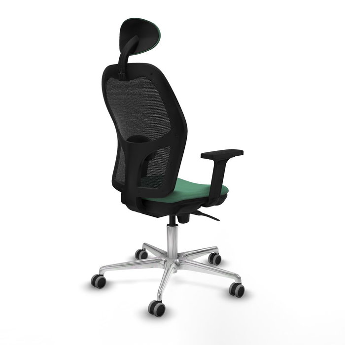 PIQUERAS Y CRESPO Silla de oficina Jorquera con mecanismo Sincro, verde esmeralda y negro PIQUERAS Y CRESPO Silla de oficina Jorquera con mecanismo Sincro, verde esmeralda y negro