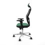 PIQUERAS Y CRESPO Silla de oficina Jorquera con mecanismo Sincro, verde esmeralda y negro